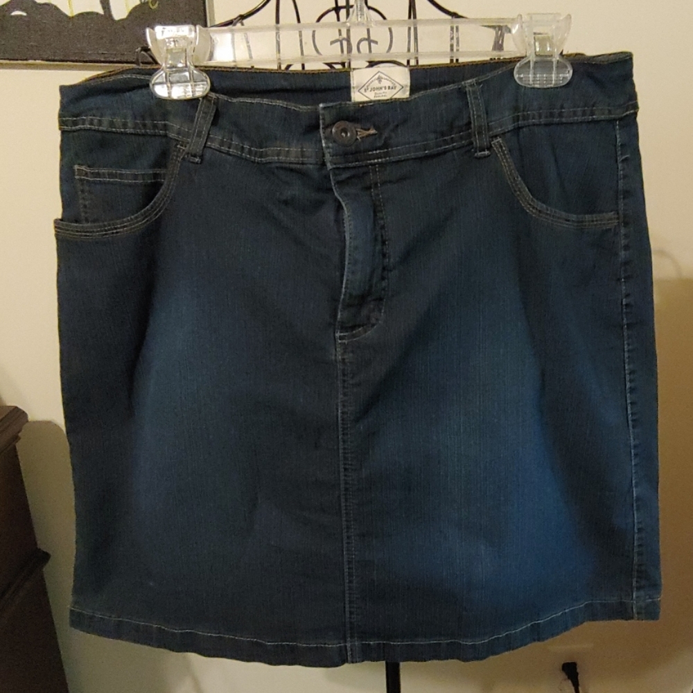 Denim Mini-Skort
